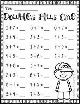 Adding Doubles, Doubles Plus One & Doubles Minus One by Loving ALL Learners