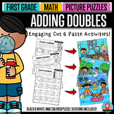 Adding Doubles - Math Picture Puzzles {1st Grade}