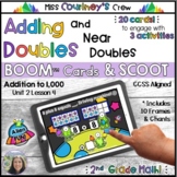 Adding Doubles & Near Doubles +1 | Printable Task Cards | 