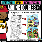 Adding Doubles Plus One - Math Picture Puzzles {1st Grade}