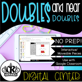 Preview of Adding Doubles and Near Doubles Digital Math Center for Google Classroom