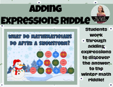 Adding Expressions Winter Riddle