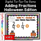 Adding Fractions Halloween Tic-Tac-Toe Powerpoint Game