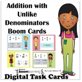 Adding Fraction With Unlike Denominators BOOM Cards Digita