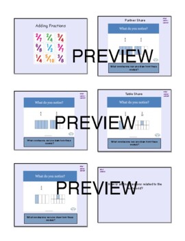 Preview of Adding Fractions 4.NF.B Lesson Presentation