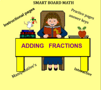 Preview of Adding Fractions; for Smart boards.