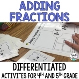 Adding Fractions Activities | Fraction Addition Math Center