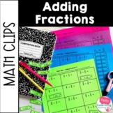 Adding Fractions Activity | Cut and Paste Math Worksheets 