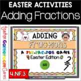 Adding Fractions Easter Powerpoint Game