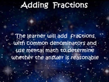 Preview of Adding Fractions Flipchart