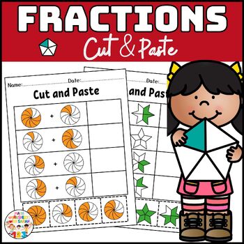 Preview of Adding Fractions Game  Cut and Paste Activity / Printable Math Worksheets
