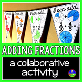 Adding Fractions Math Pennant Activity