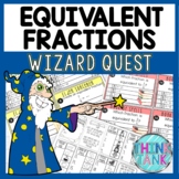 Adding Fractions Math Quest Game - Equivalent
