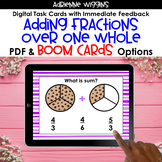Adding Fractions Over One Whole BOOM Cards & PDF Task Card