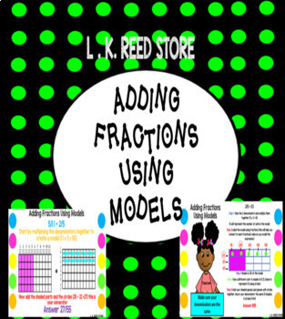 Preview of Adding Fractions Using Models PPT (Learning Activities, Distance Learning)