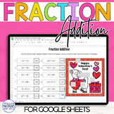 Adding Fractions | Valentines Mystery Picture