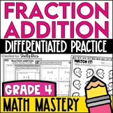 Adding Fractions with Like Denominators Worksheets 4th Grade