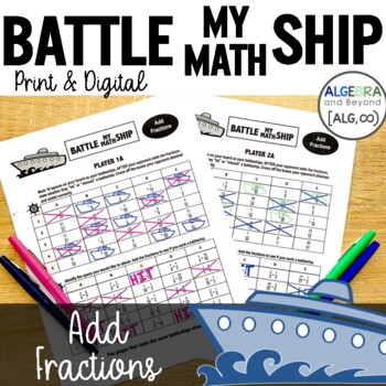 Preview of Adding Fractions with Unlike Denominators Review Activity | Practice | Game