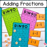 Adding Fractions with Unlike Denominators BINGO Game