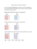 Adding Fractions with Unlike Denominators Using Area Models