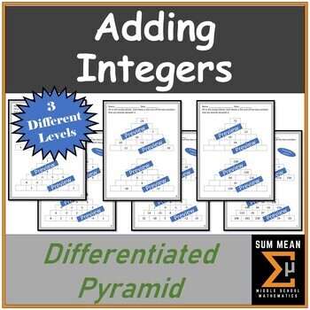 Preview of Adding Integers Puzzles | Differentiated