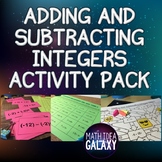 Adding and Subtracting Integers Game Bundle