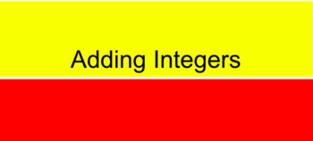 Preview of Adding Integers