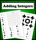 Adding Integers Color Worksheet