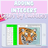 Adding Integers | Color by Number | TEKS 6.3D