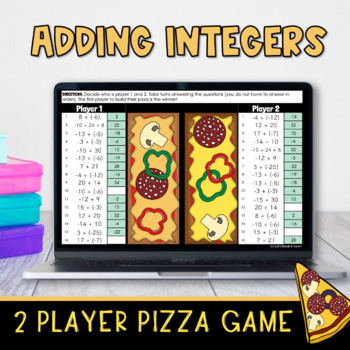 Preview of Adding Integers Digital Game Activity | Google Classroom  FREE