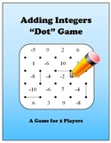 Adding Integers Dot Game(s) - 4 Games Progressing in Difficulty!
