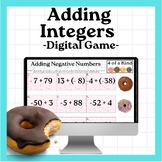 Adding Integers - Fun Digital Game!