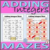Adding Integers Maze Worksheets (3)