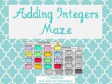 Adding Integers Maze