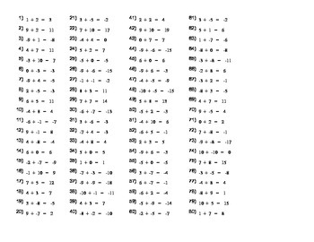 Adding Integers Practice Worksheet by Rumans Creations | TpT