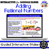 Adding Integers/ Rational Numbers Guided Interactive Lesson