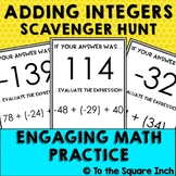 Adding Integers Scavenger Hunt | Adding Integers Math Cent