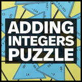 7.NS.A.1 Adding Integers Puzzle - Fun Math Activity