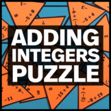 7.NS.A.1 Adding Integers Puzzle - Fun Math Activity