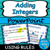 Adding Integers (Using Rules) PowerPoint Lesson