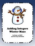 Adding Integers - Winter Maze