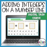 Adding Integers on a Number Line Digital Task Cards