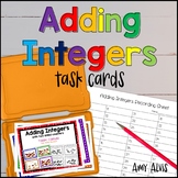 Adding Integers with 2 Sided Counters Task Cards