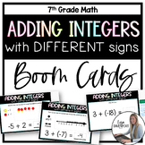 Adding Integers with Different Signs Boom Cards