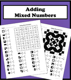 Adding Mixed Numbers Color Worksheet