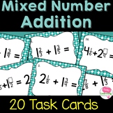 Adding Mixed Numbers Task Cards