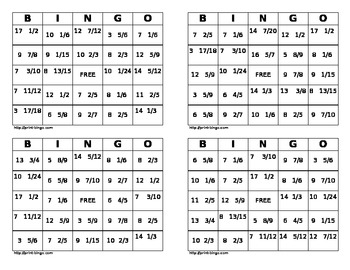 Adding Mixed Numbers Task Cards and Bingo Game! by Sara Oberheide