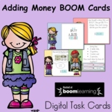 Adding Money Boom Cards - Digital Task Cards