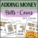 Adding Money using Bills & Coins | Special Ed Money Math |