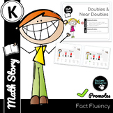 Doubles/Near Doubles - Fact Fluency Math Story (Kindergart